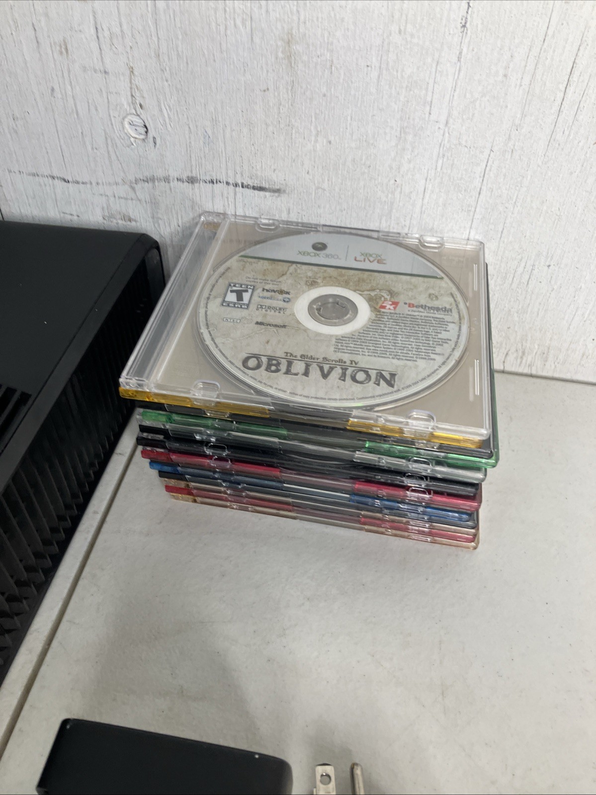 Xbox 360 S Slim Bundle 1439 Console 250GB 15 Games Oblivion Fallout 3 Dead UFC