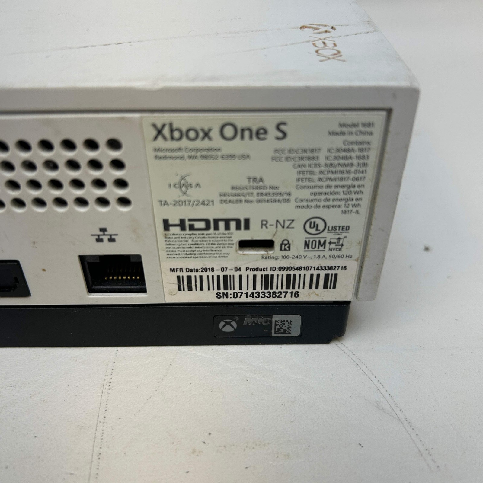 Microsoft Xbox One S 1TB Console Gaming System White 1681