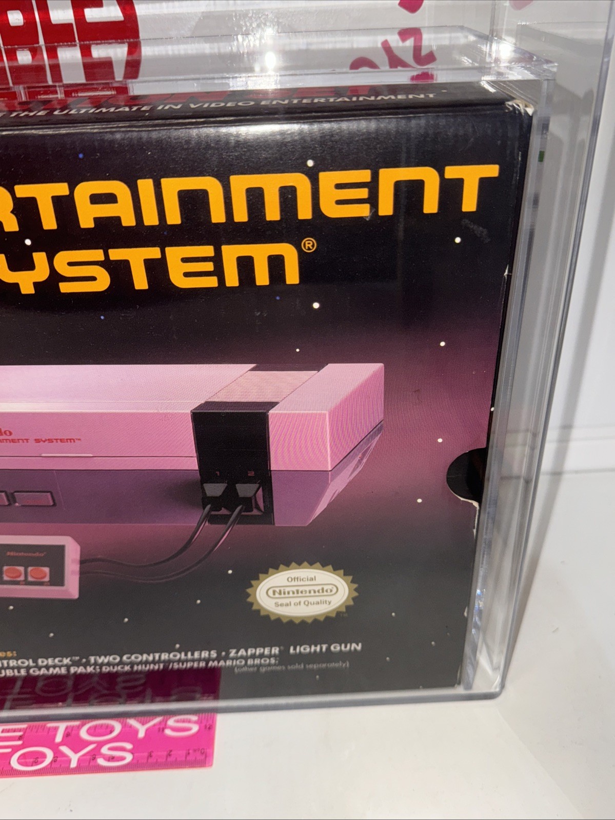 NES Nintendo Action Set Red Zapper System Console VGA Grade 80 + NEW 🔥AFA 🔥
