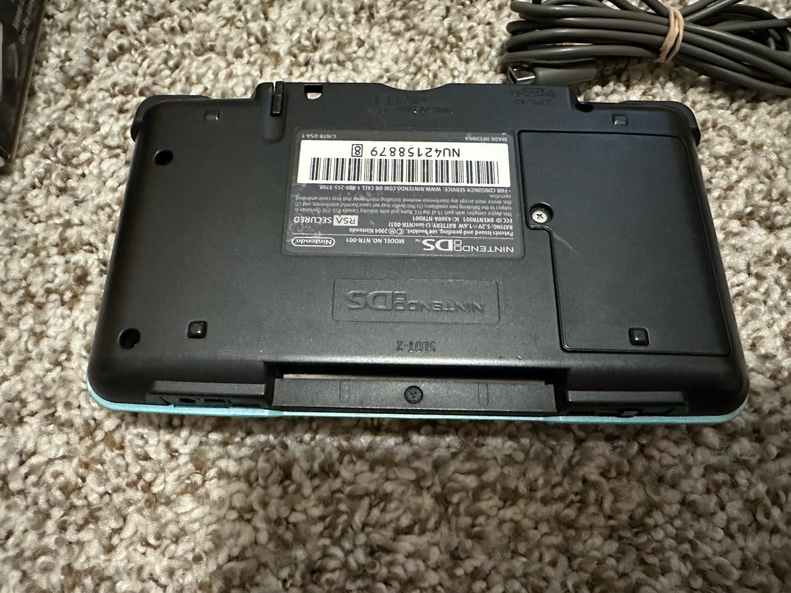 Nintendo DS Original Turquoise Blue CIB