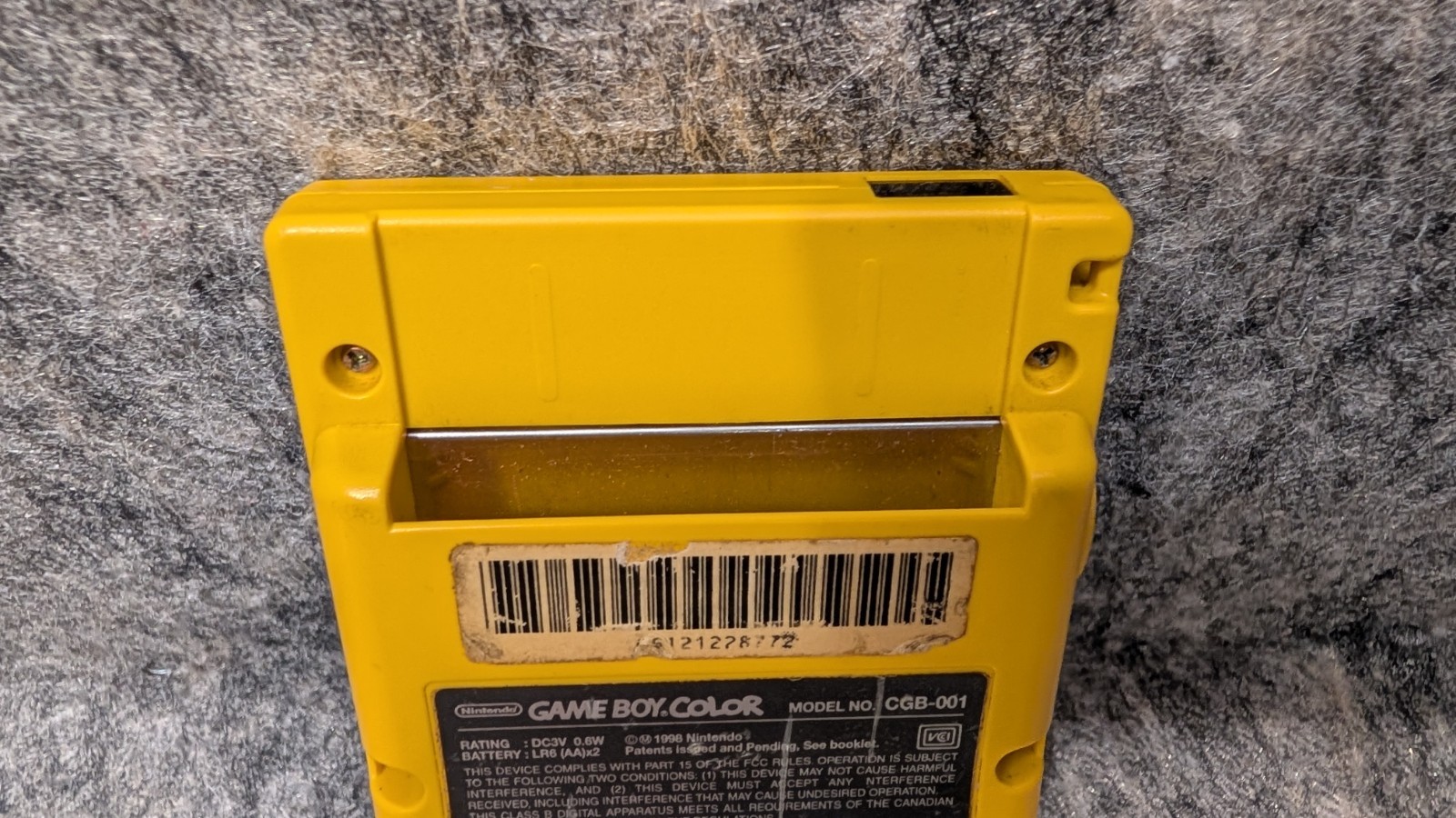 Nintendo Game Boy Color Handheld Console CGB-001 GBC Dandelion Yellow Bundle