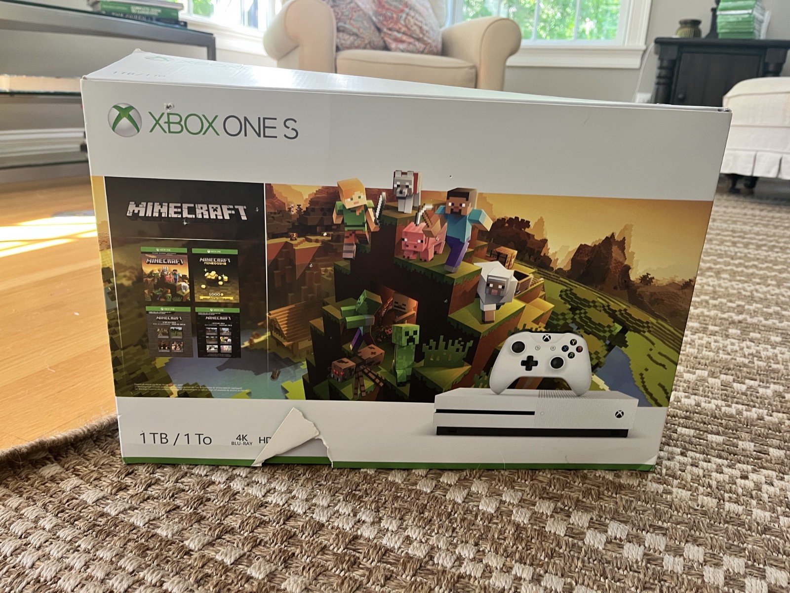 Xbox One S 1TB Console only- White (XBS1TB)