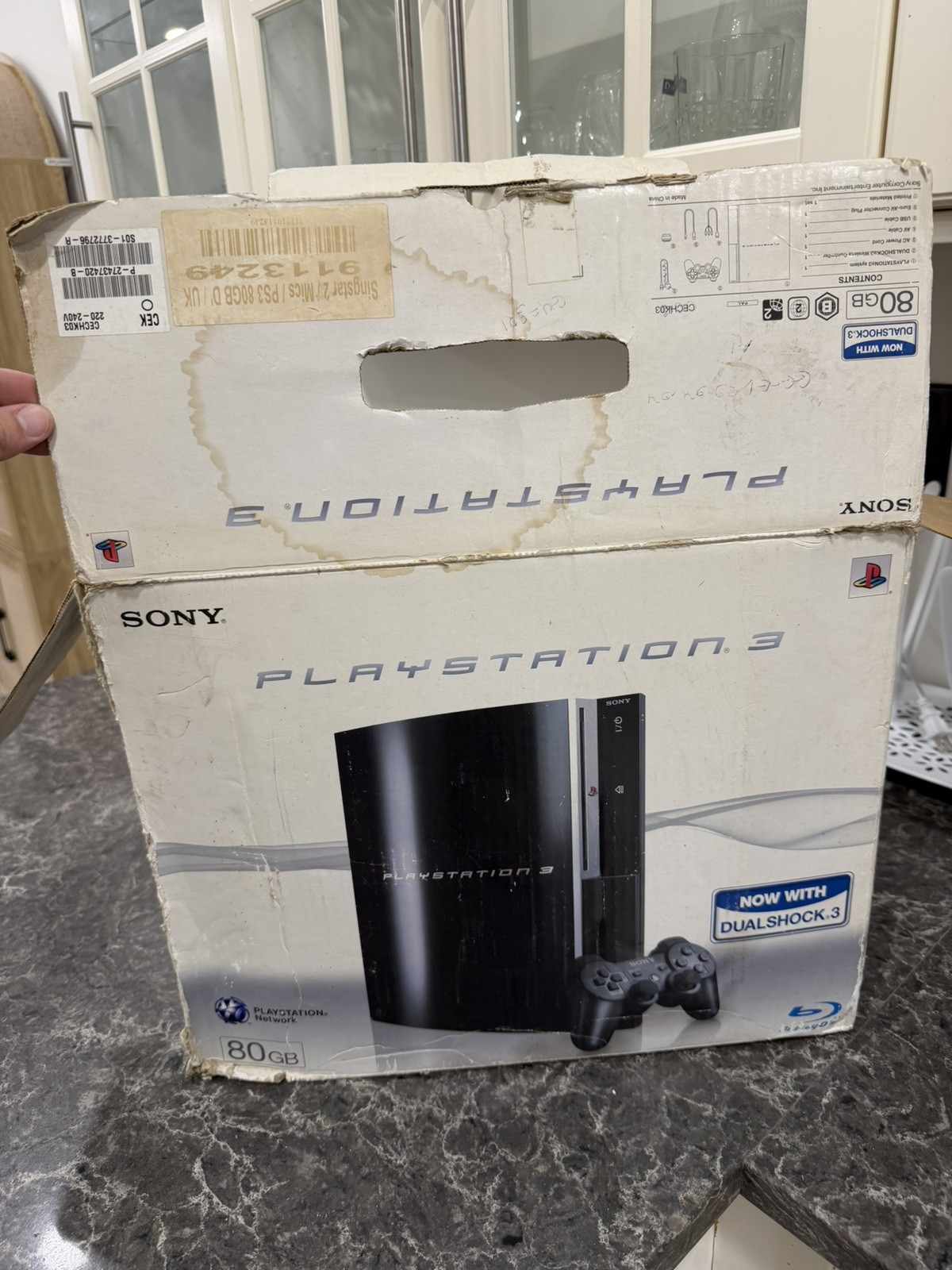 Sony PlayStation 3 PS3 Cechk03 PAL Fat Console Only ( UNTESTED PARTS OR REPAIR)