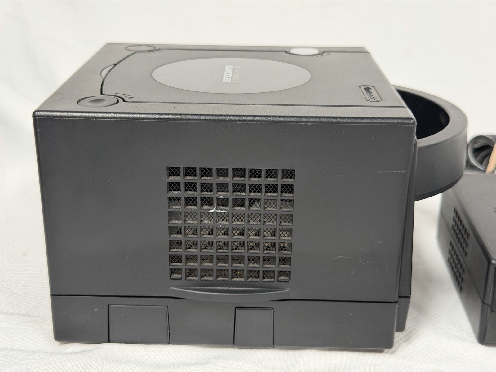 Nintendo GameCube Black Console DOL-101 W/ OEM Controller & Cables – Tested