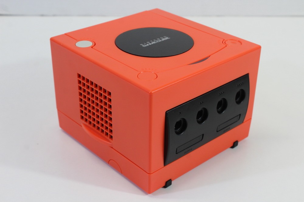 Nintendo Gamecube Console Warm Red x Black Pink LED NTSC-U/C DOL-001 GC PLAY US