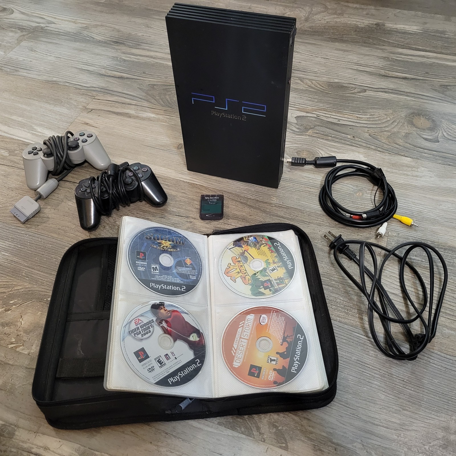 playstation 2 fat console bundle w/over 20+ Games
