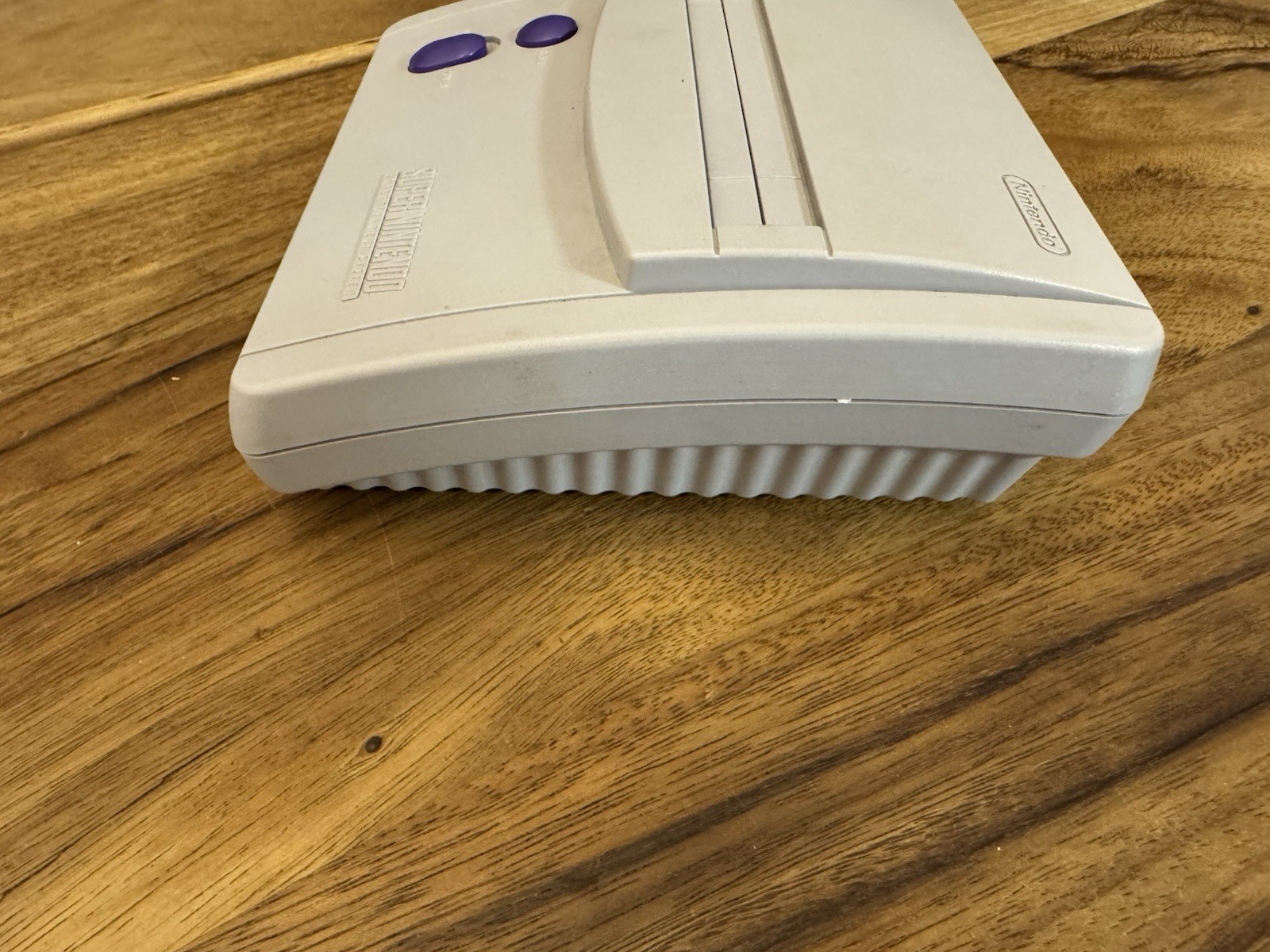 Super NES Nintendo SNES Jr Mini Control Deck-Gray TESTED WORKING-No Foam