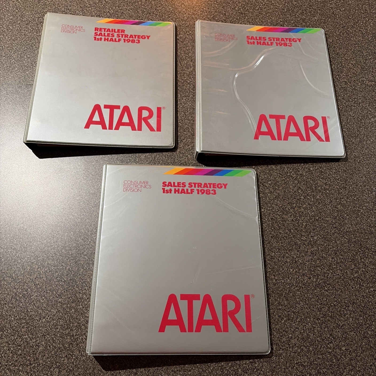 Vintage ATARI Sales Strategy 1st Half 1983 Binders