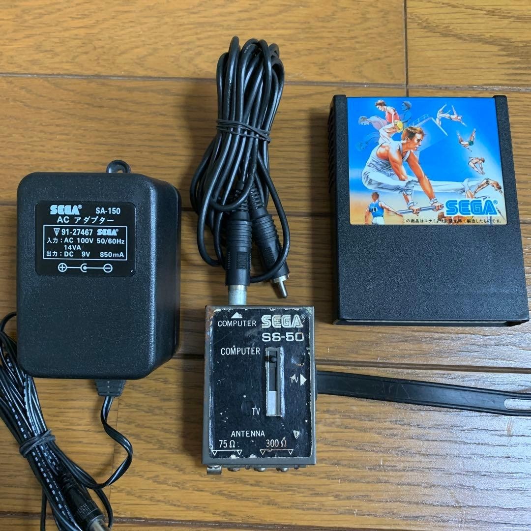 SEGA SG-1000 Console Tested Working w/ Controller AC Adapter Hyper Sports JAPAN