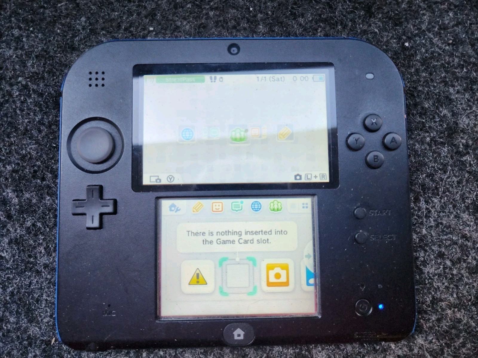 Nintendo 2DS Handheld Console Black/Blue Wi-Fi 4GB Region Free FTR-001