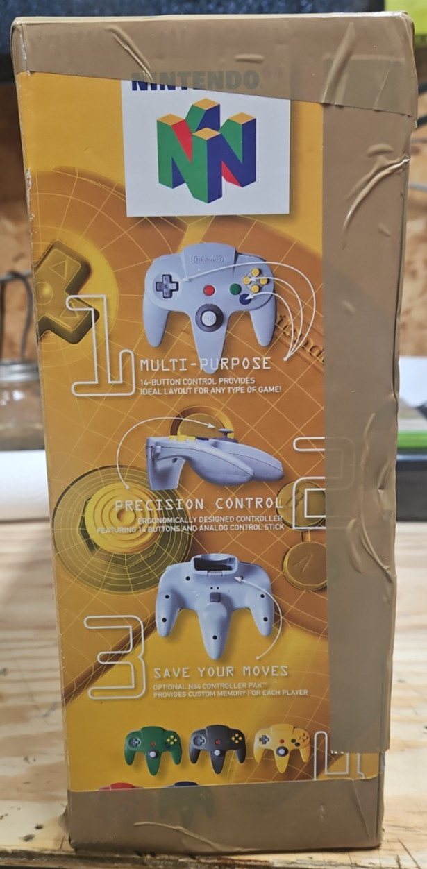Nintendo 64 Console With Box N64 Controller Styrofoam