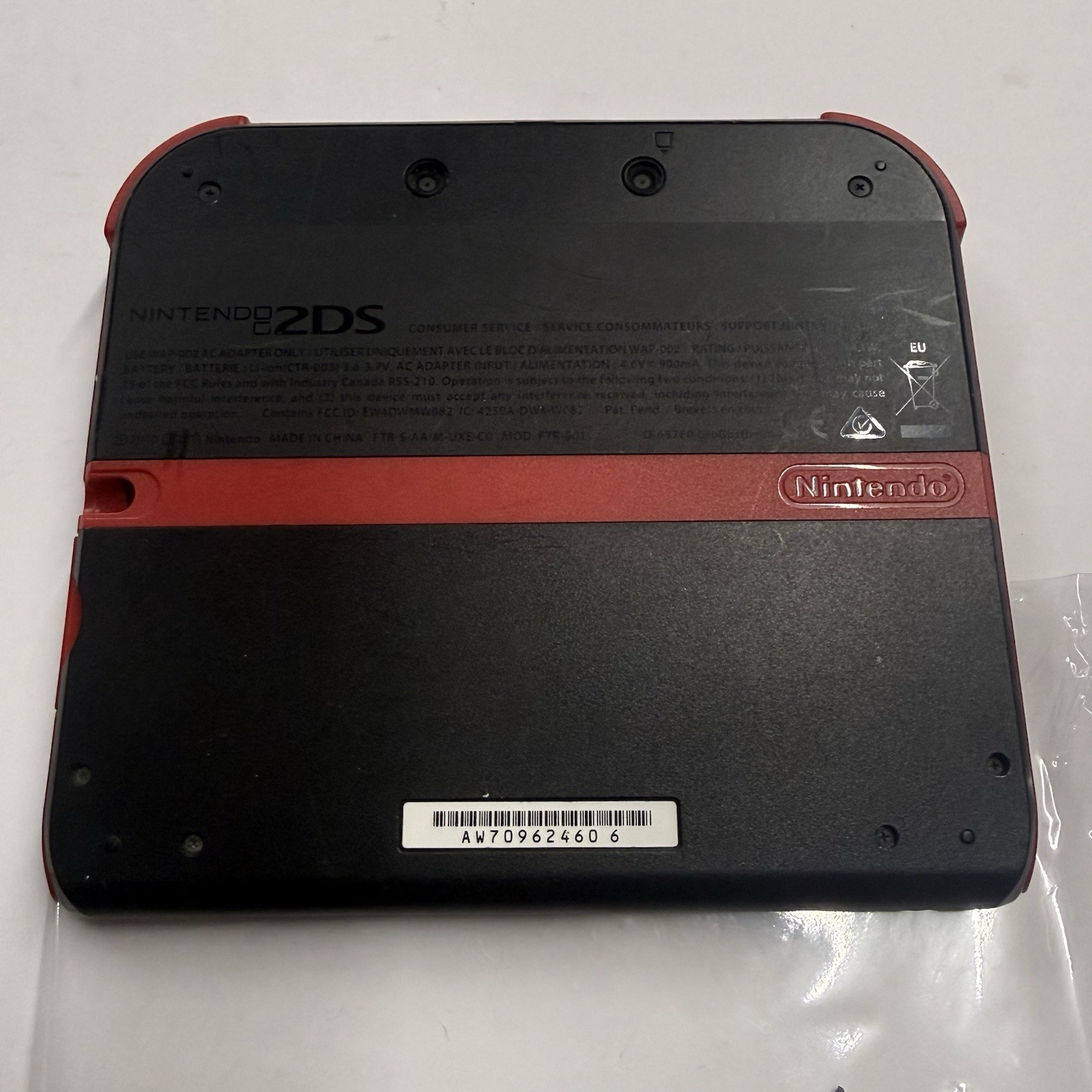 Defective 3ds – Nintendo 2ds 4GB Console Red Cracked Screens #2