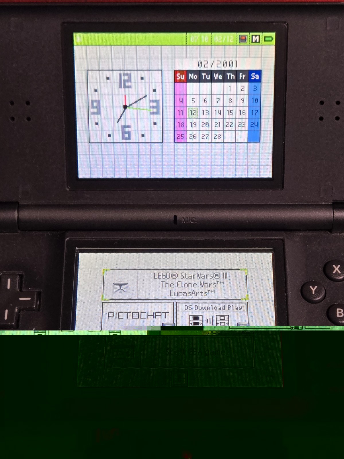 Nintendo DS Lite Crimson Red/Black Tested Working Great Condition!