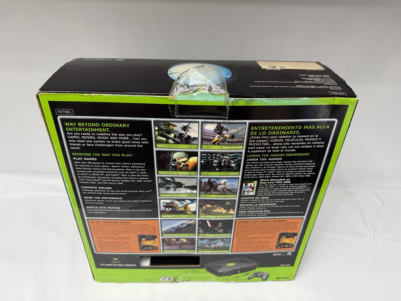 CIB Complete Microsoft Xbox Console! Tested. Forza, Cables, Controller, Manuals