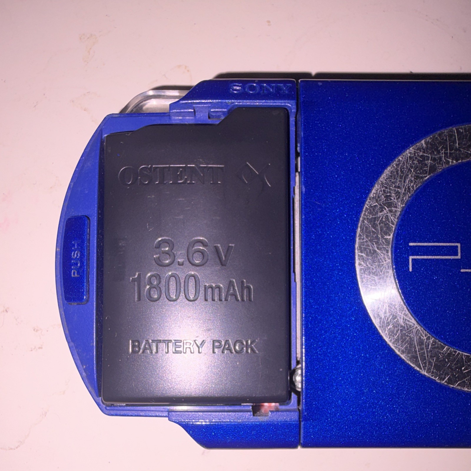 Sony PSP Blue Handheld System, Mini USB, Memory Stick PRO Duo Compatible