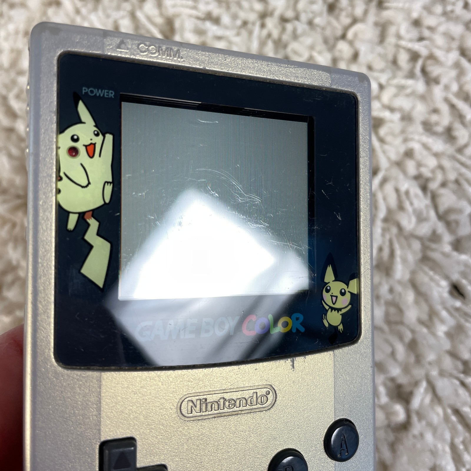 Nintendo GameBoy Color GBC Gold Silver Pokémon Pikachu Pichu Console CGB-001
