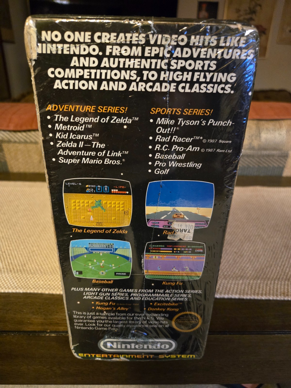 Vintage Nintendo NES Action Set Home Console, Complete In Box + Mario /Duck Hunt