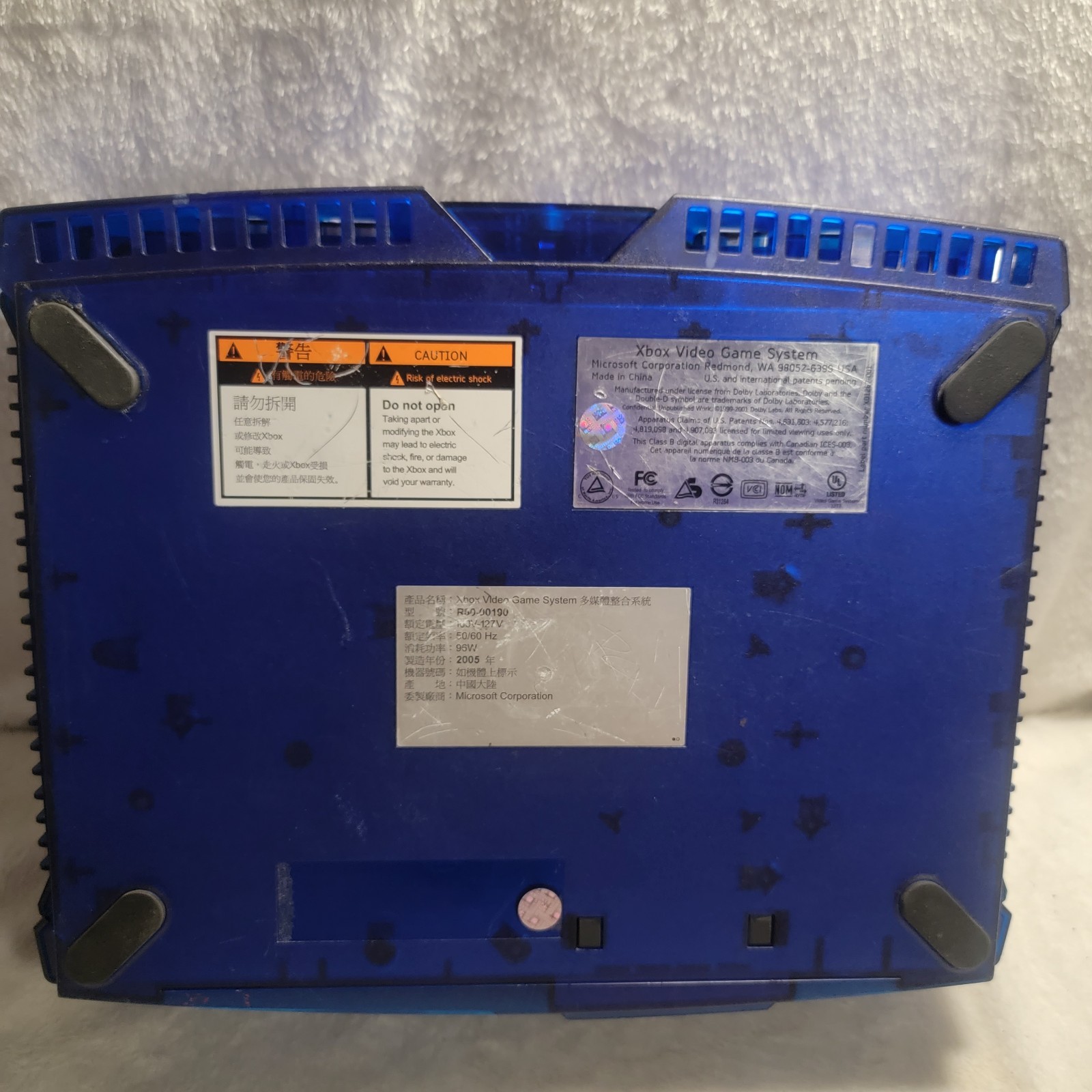 Original Xbox Console Ice Blue Halo 2 Edition