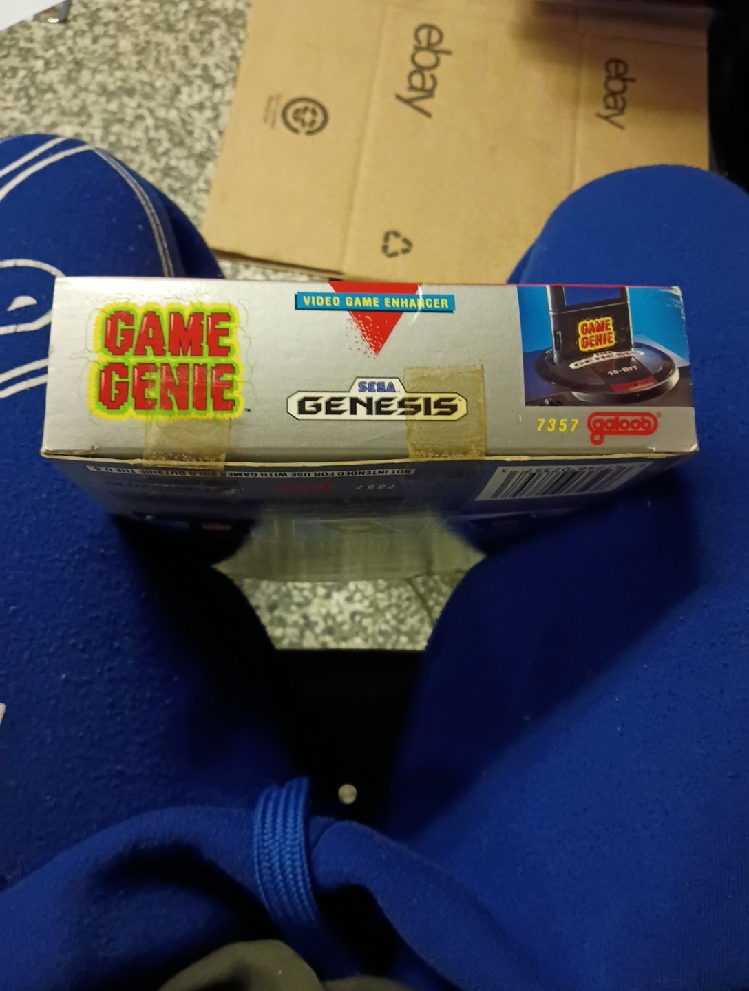 Vintage Sega Genesis Game Geni Code Book and Cartridge