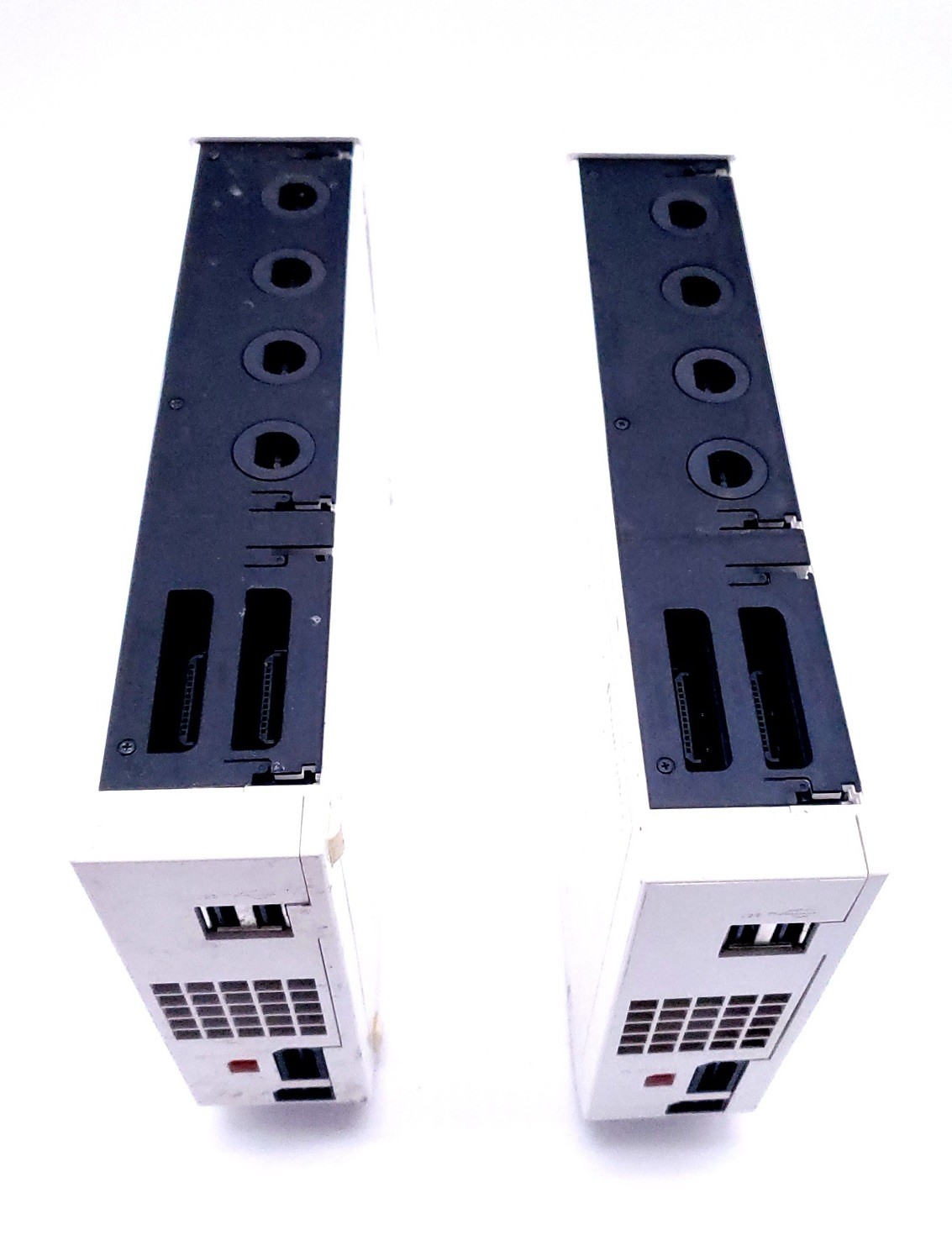 Nintendo Wii RVL-001 512 MB Console LOT OF 2 – White PARTS OR REPAIR – READ