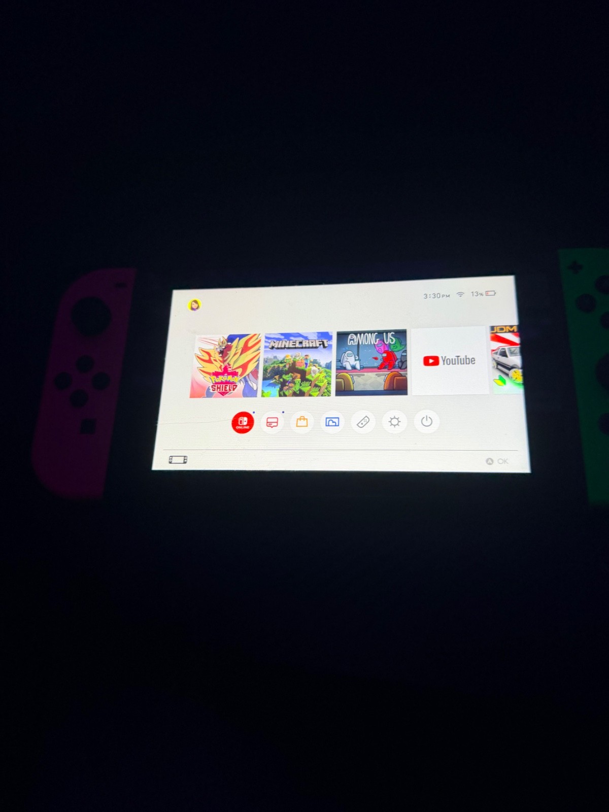 Nintendo Switch 32GB Handheld Console comes with minecraft