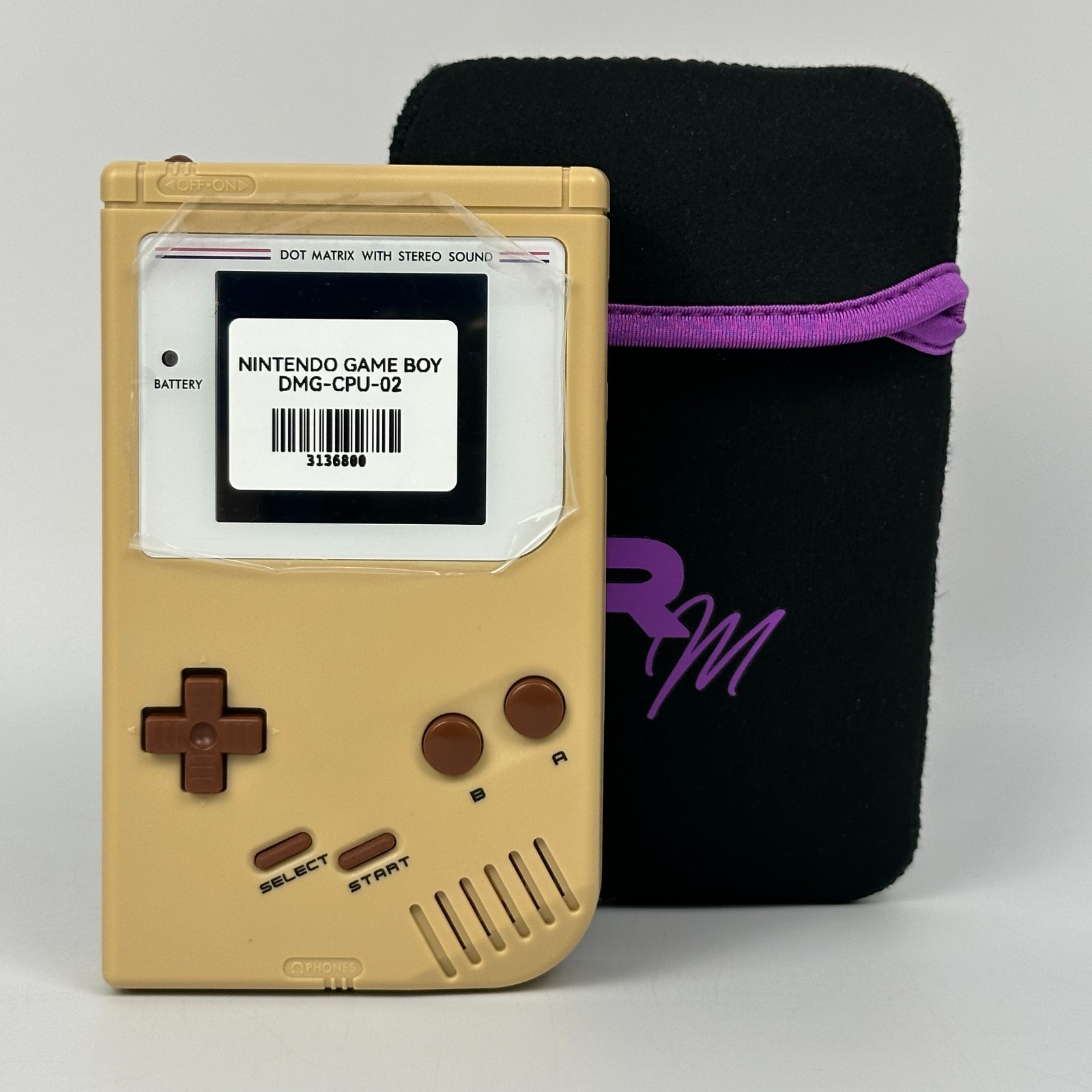 Nintendo Game Boy DMG-02 Handheld Console + Case – Beige & Brown