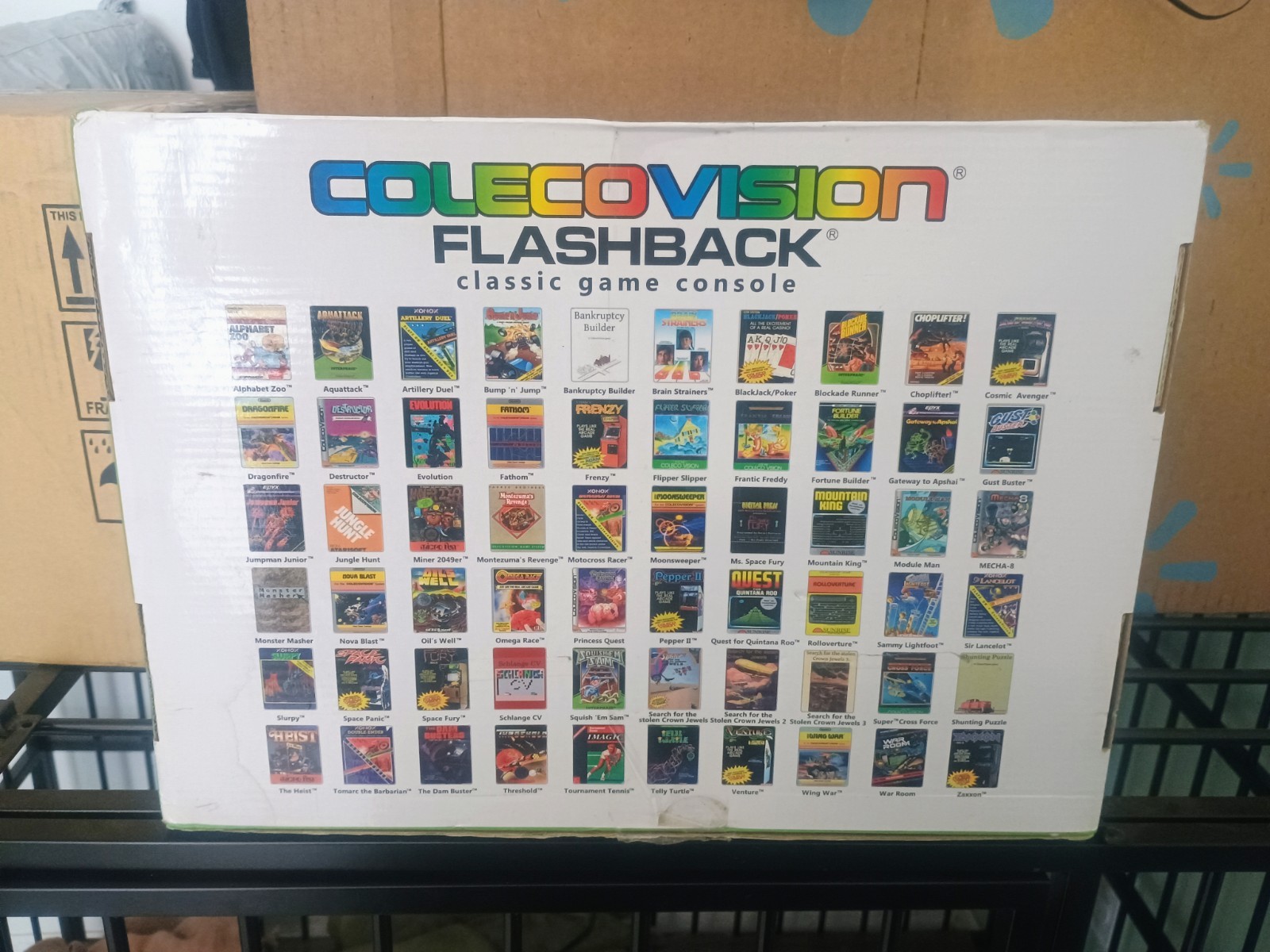 AtGames ColecoVision 32MB Black Game Console Open Box 60 Games Flashback Limited