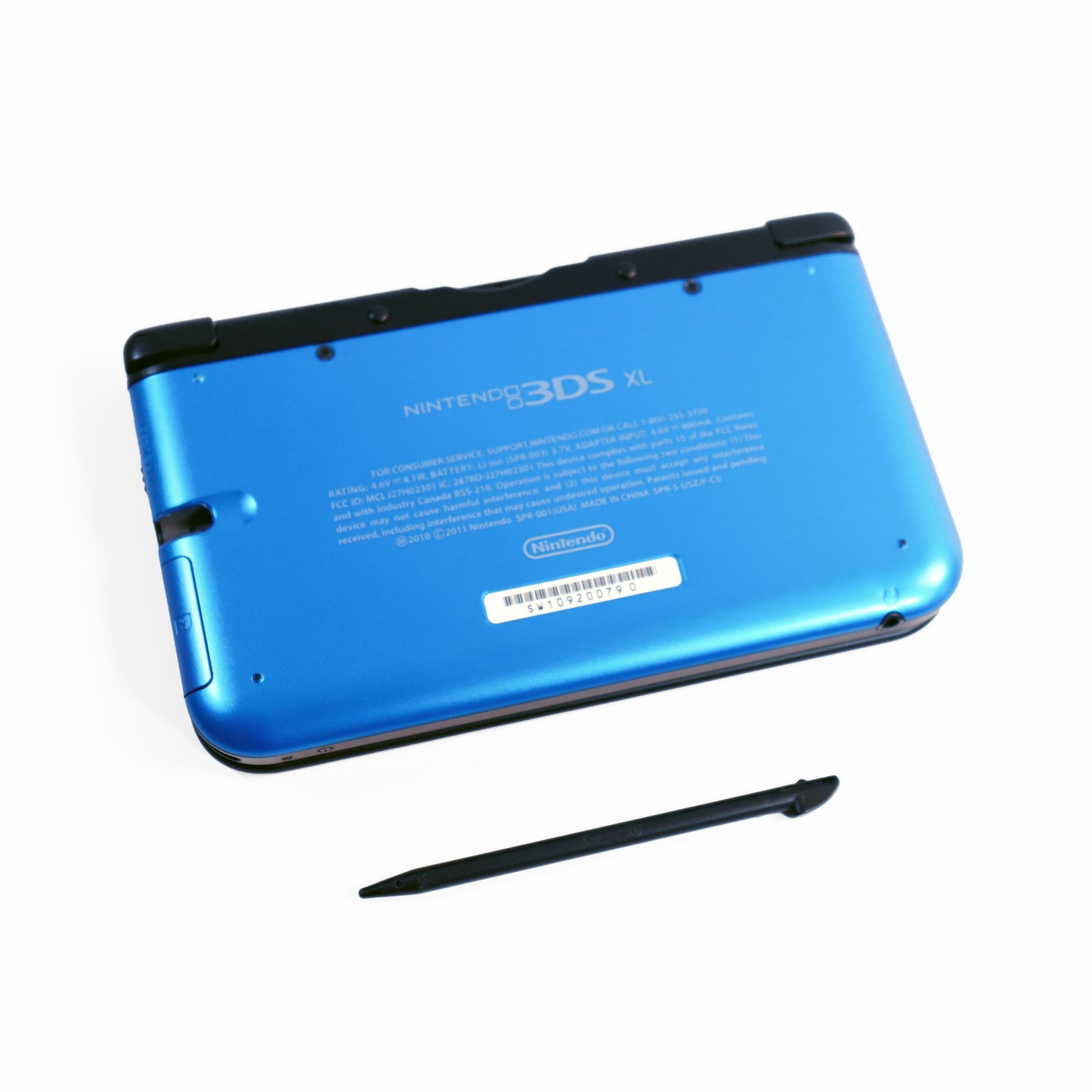 Nintendo 3DS XL Blue Black Handheld Console OEM Charger Stylus Tested