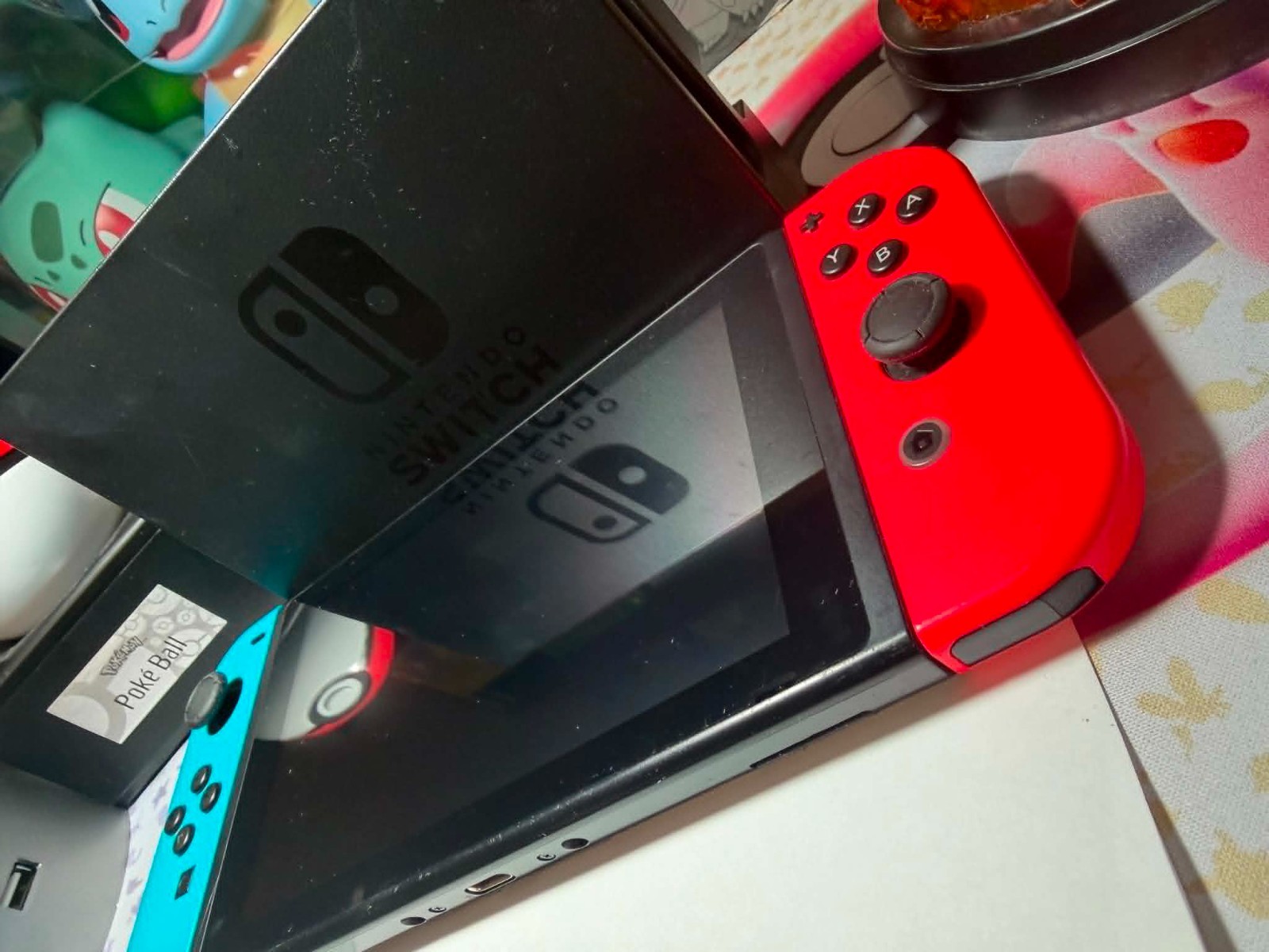 Nintendo Switch 32GB Blue/Red Joy-Con Console TESTED Some Signs Of Normal Use