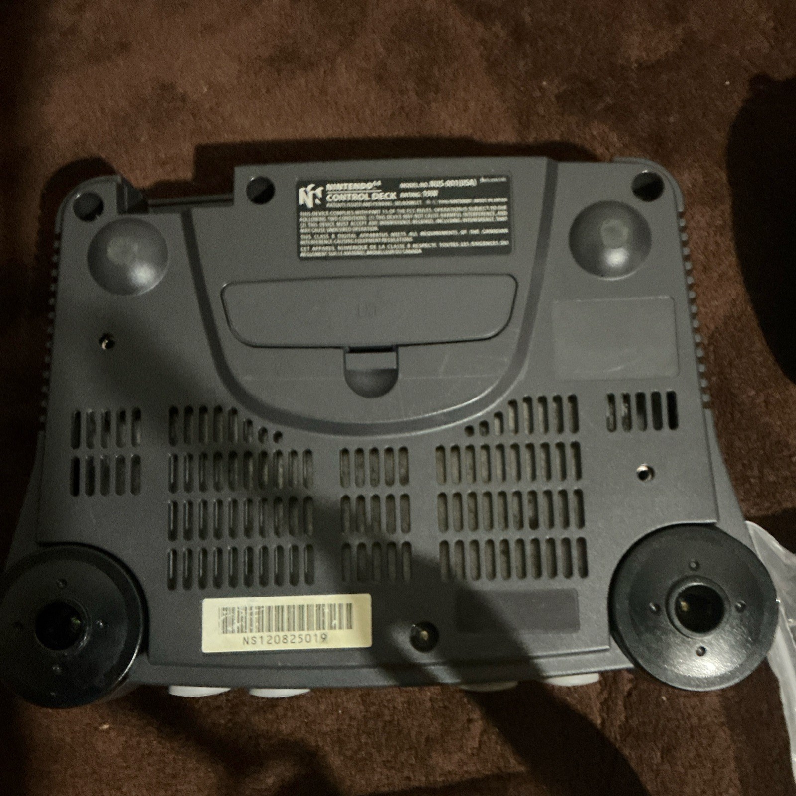 Nintendo 64 Gray Home Console NUS-001 Component RCA Multiplayer with Controller