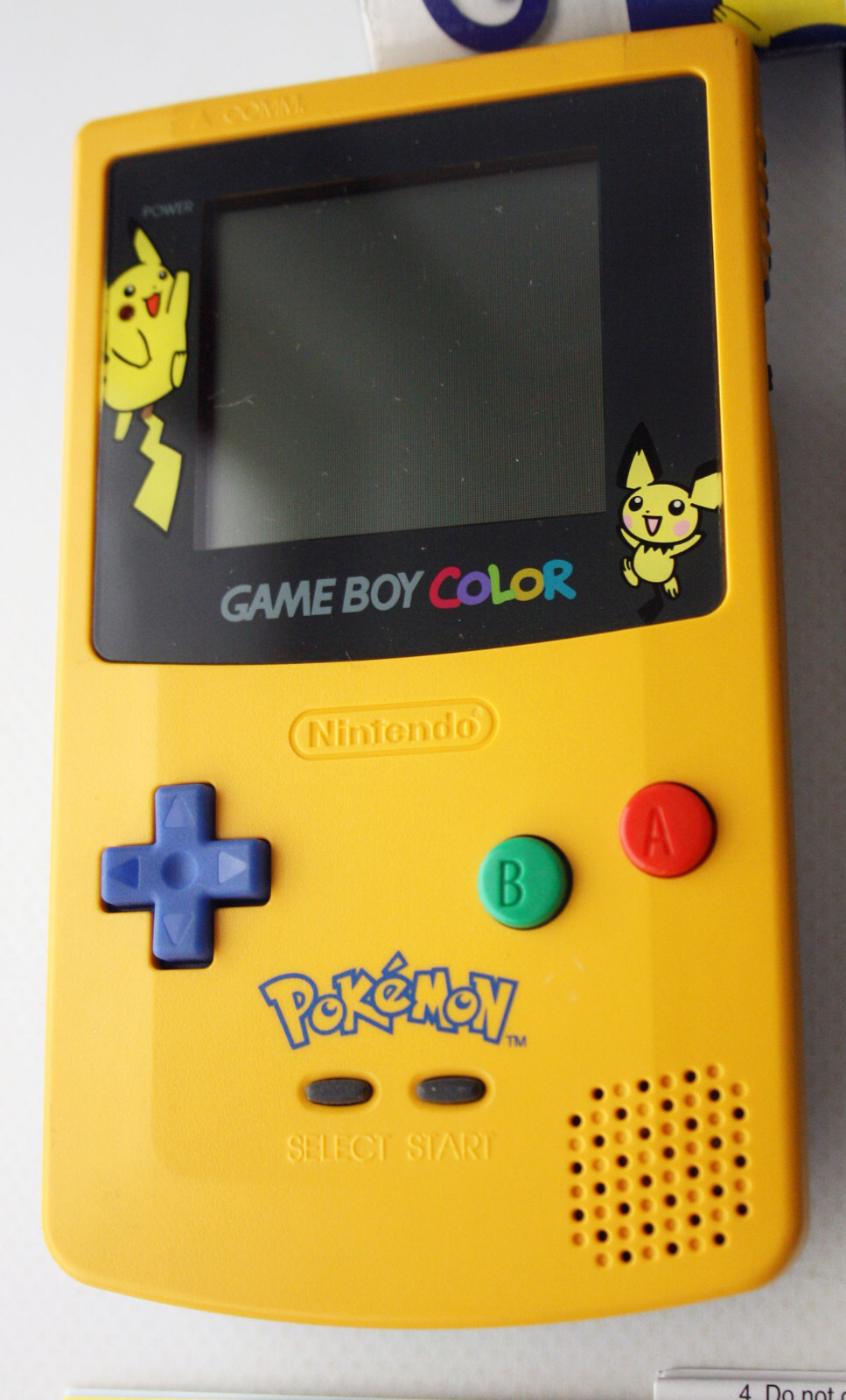 2001 NINTENDO GAME BOY COLOR POKEMON SPECIAL EDITION CONSOLE OLD STORE FIND !
