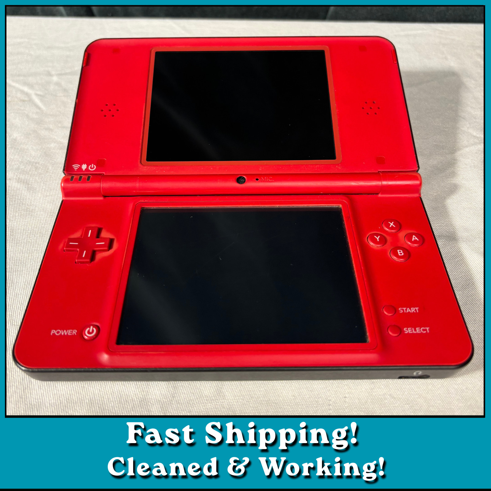 Nintendo DSi XL 25th Anniversary Super Mario Red Handheld UTL-001 Tested W Game!