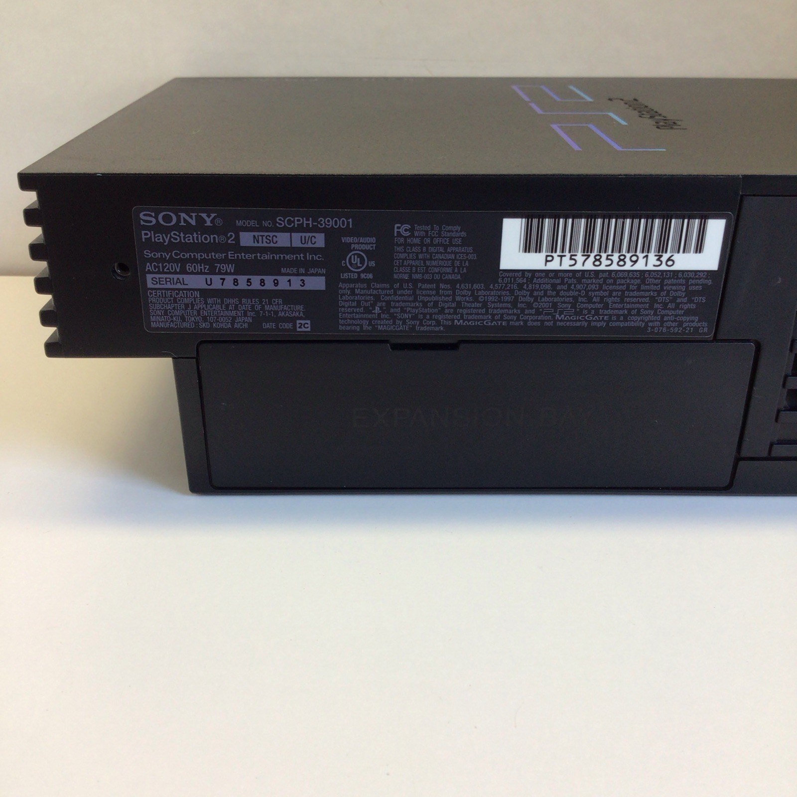 Sony PlayStation 2 PS2 Console SCPH-39001 Black NTSC-U/C w/ NCAA 2005