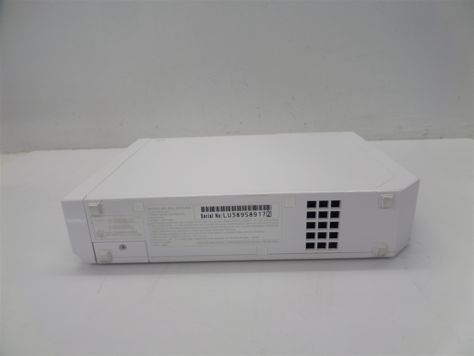 Nintendo Wii Console RVL-001 w/ Video Cable – No Remote