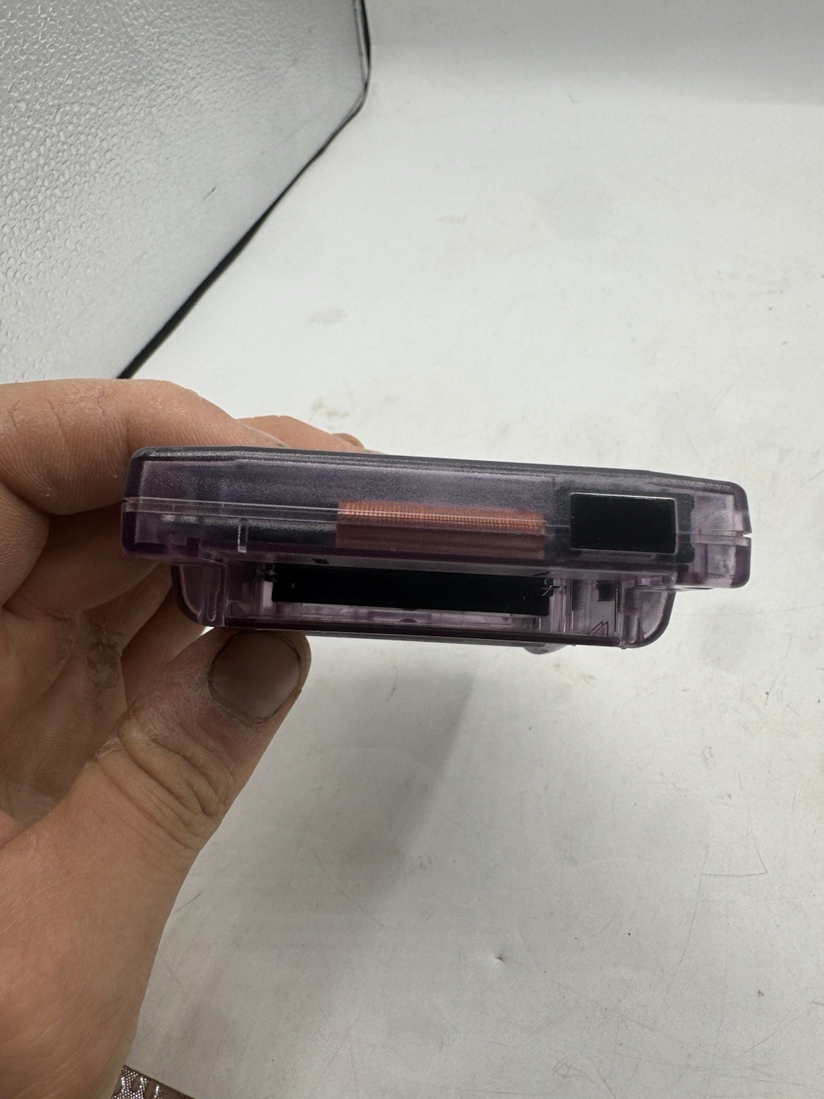 Nintendo Game Boy Color CGB-001 Purple Clear Handheld Console Tested Working