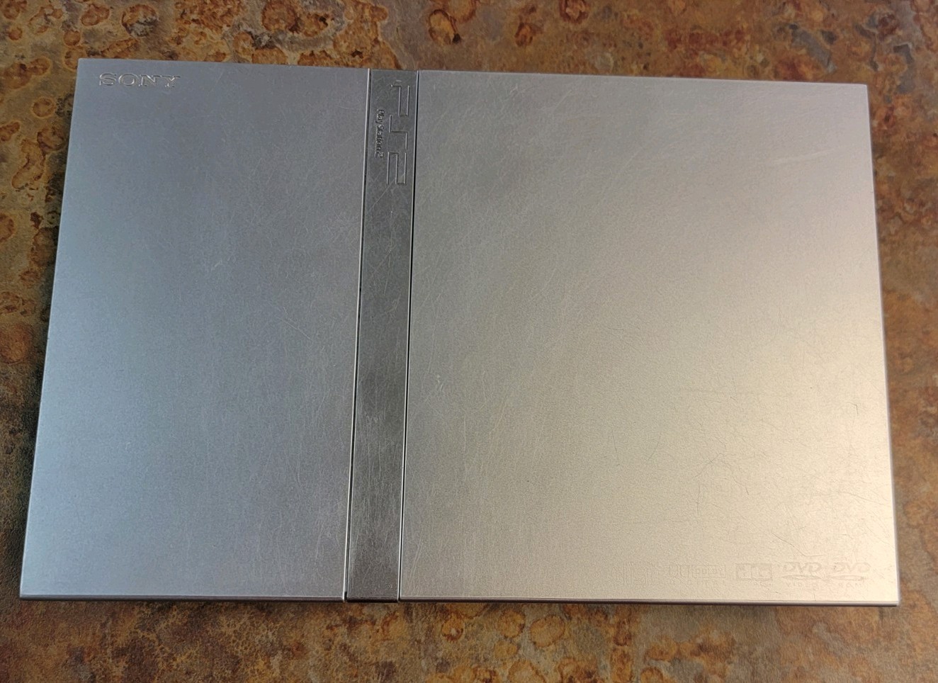 Sony PlayStation 2 PS2 Slim Silver Console Complete. Tested Working