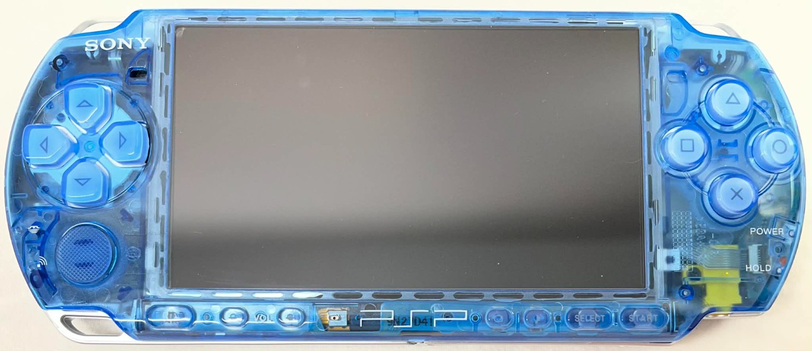 PSP 3000 Clear Blue / IPS Screen / Battery / Sony Charger / Region Free / 32GB