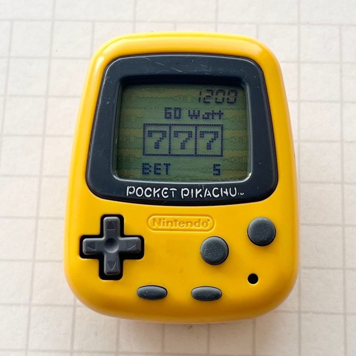 Nintendo Pocket Pikachu MPG-001 Pokemon Virtual Pet Pedometer Tested Vintage
