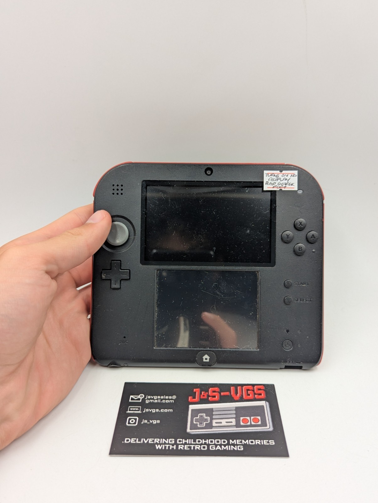 Nintendo 2DS Red No Display Bad Charge Port AS IS Parts Repair
