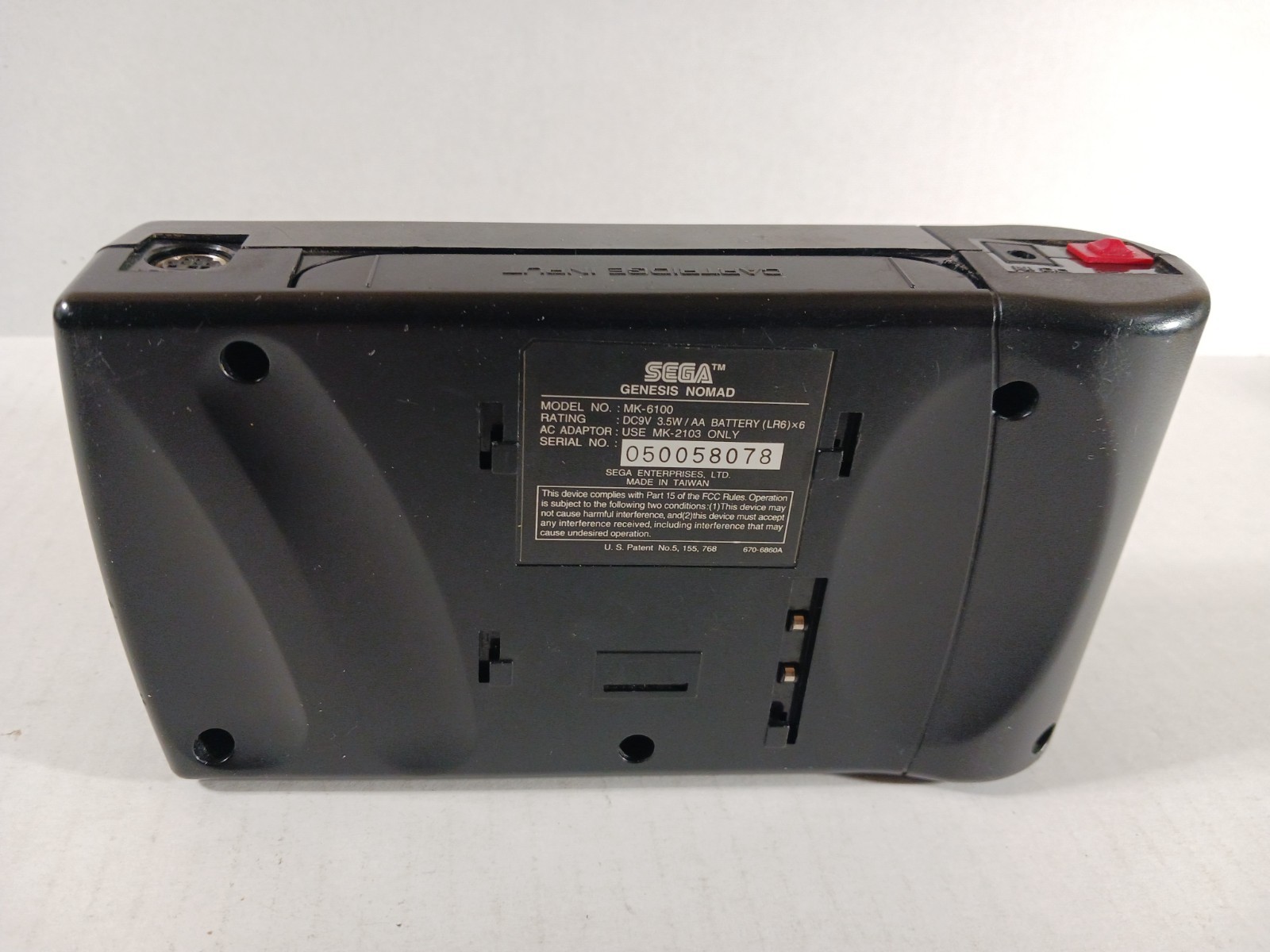 Sega Nomad Genesis Console Only Tested Sound Video Has Lines in Screen Recapped