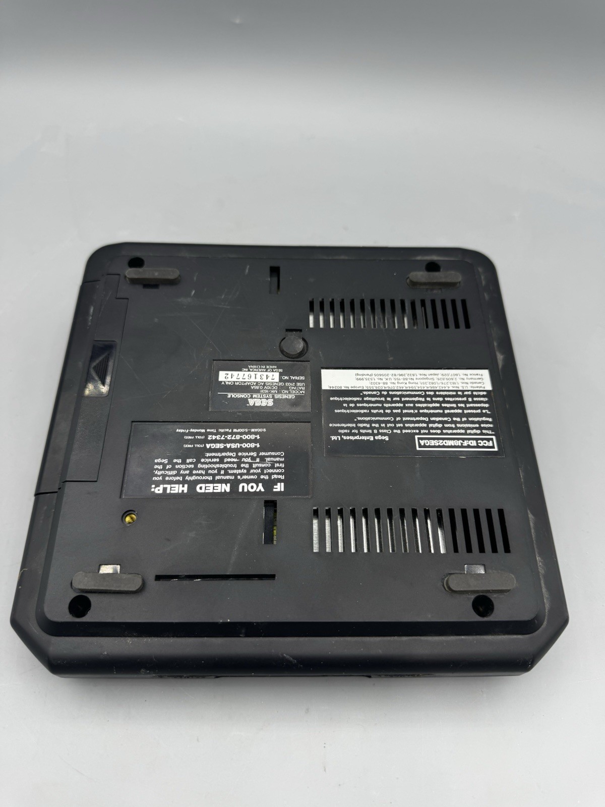 Sega Genesis Model 2 (MK-1631) 1993 Black Console Only Used Fully Functional