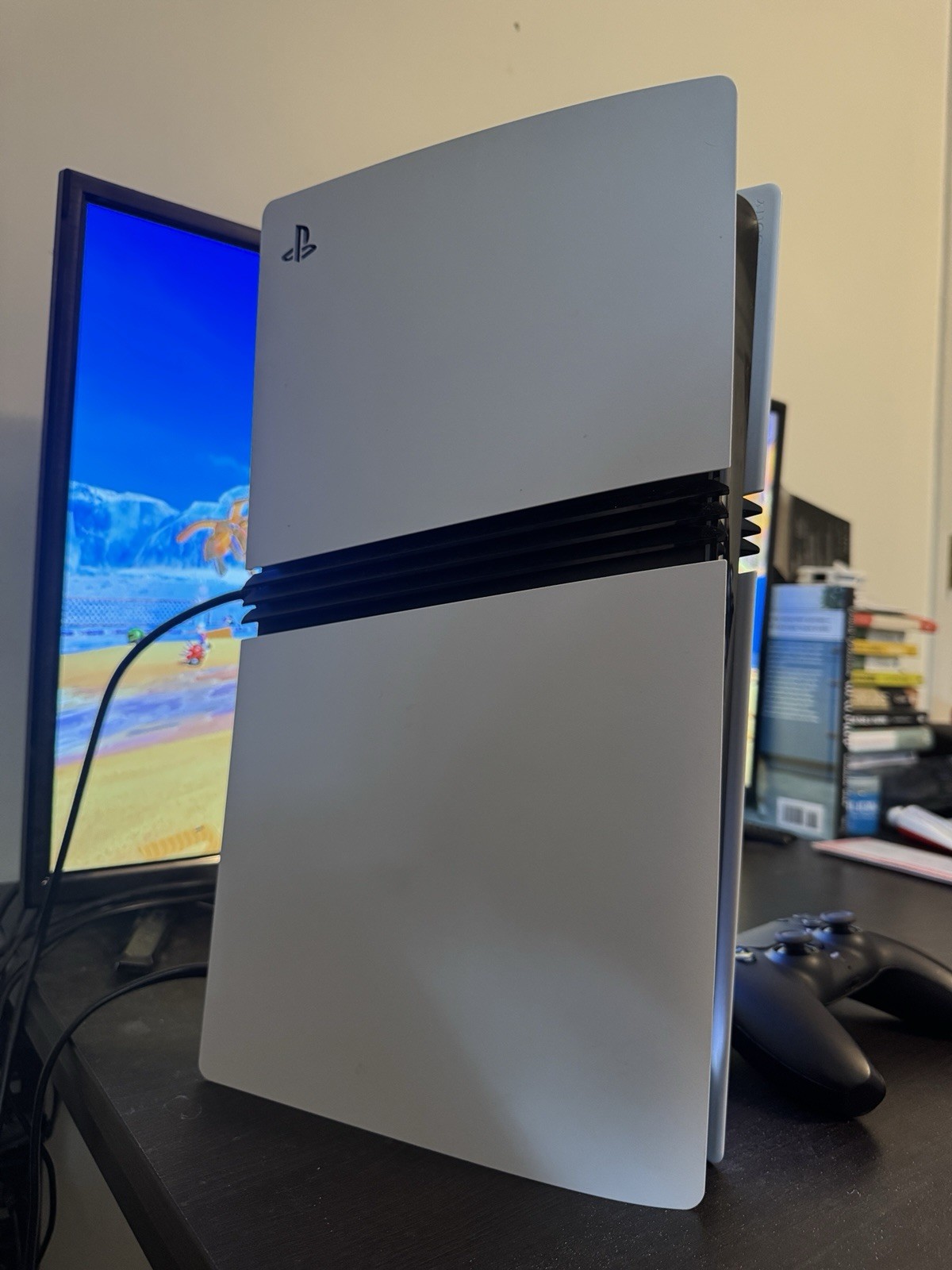 Sony PlayStation 5 Pro PS5 2TB White Console Gaming System + Black Controller