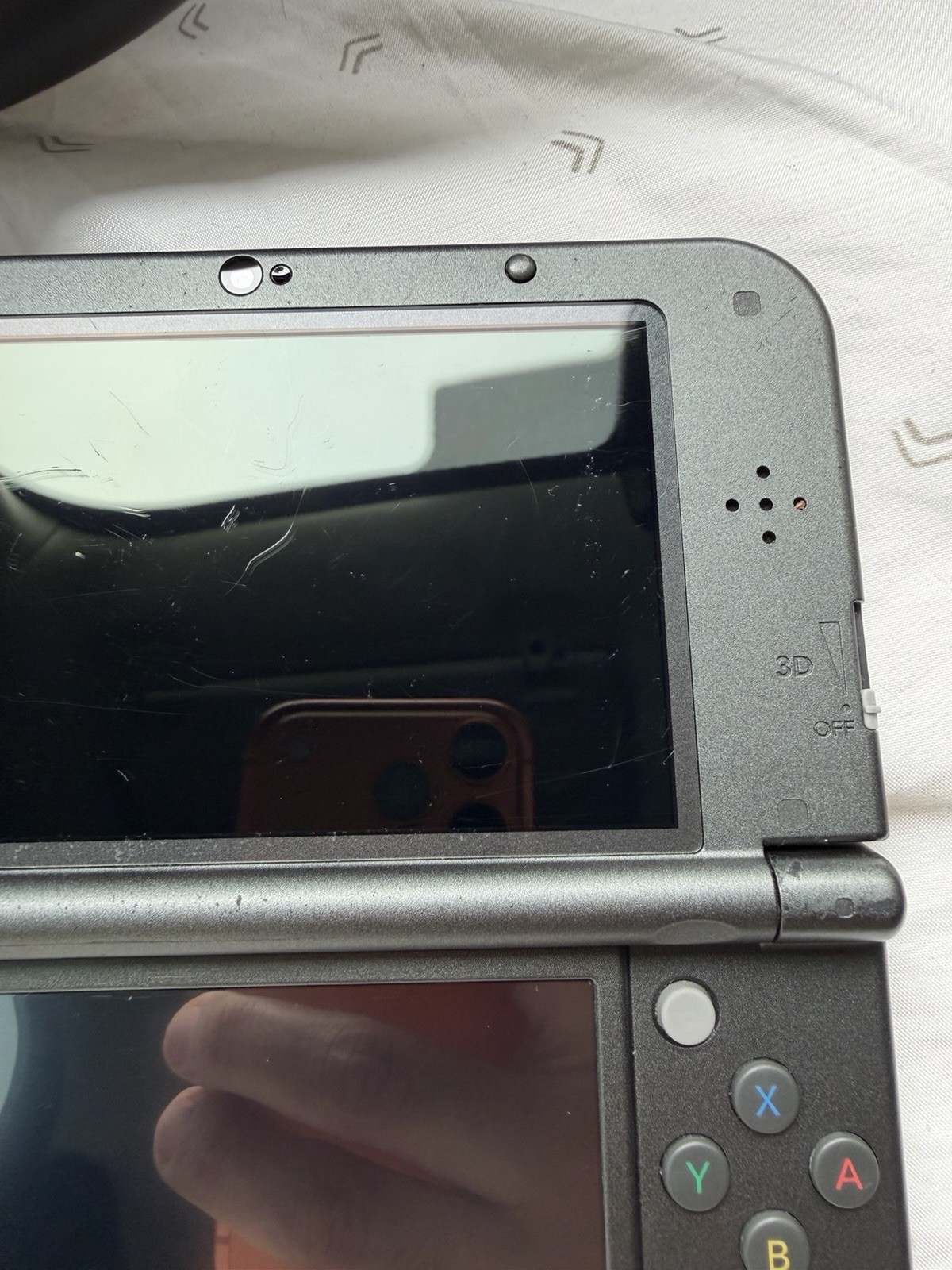 New Nintendo 3DS XL Gray Black Console Tested Great Condition R Button Sticky
