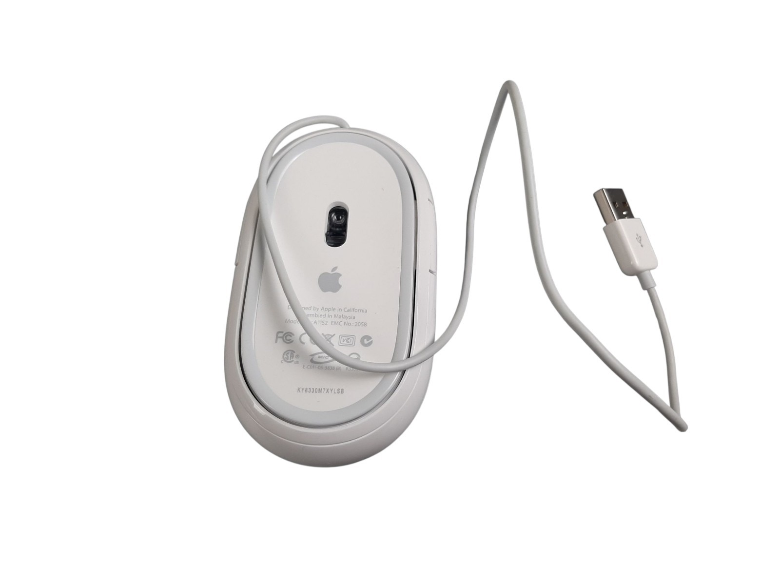 Vintage Apple Inc Wireless Mighty Mouse Bluetooth White MB111LL/A A1197 Model