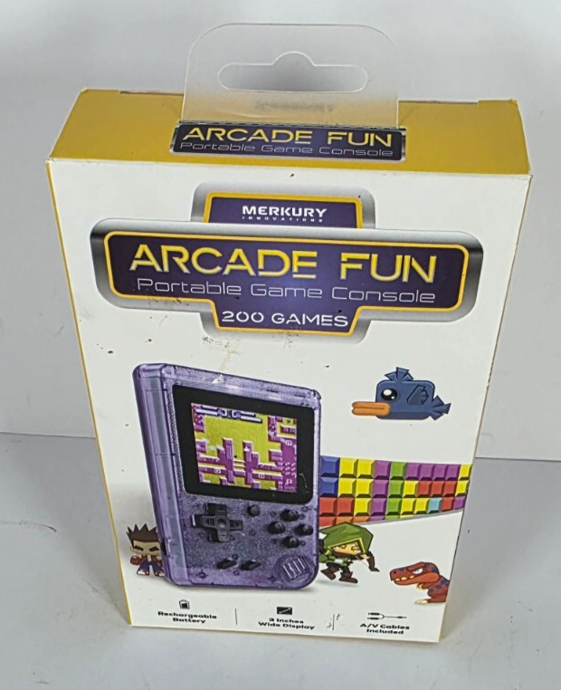 Merkury Innovations Arcade Fun Portable Game Console with 200 Games