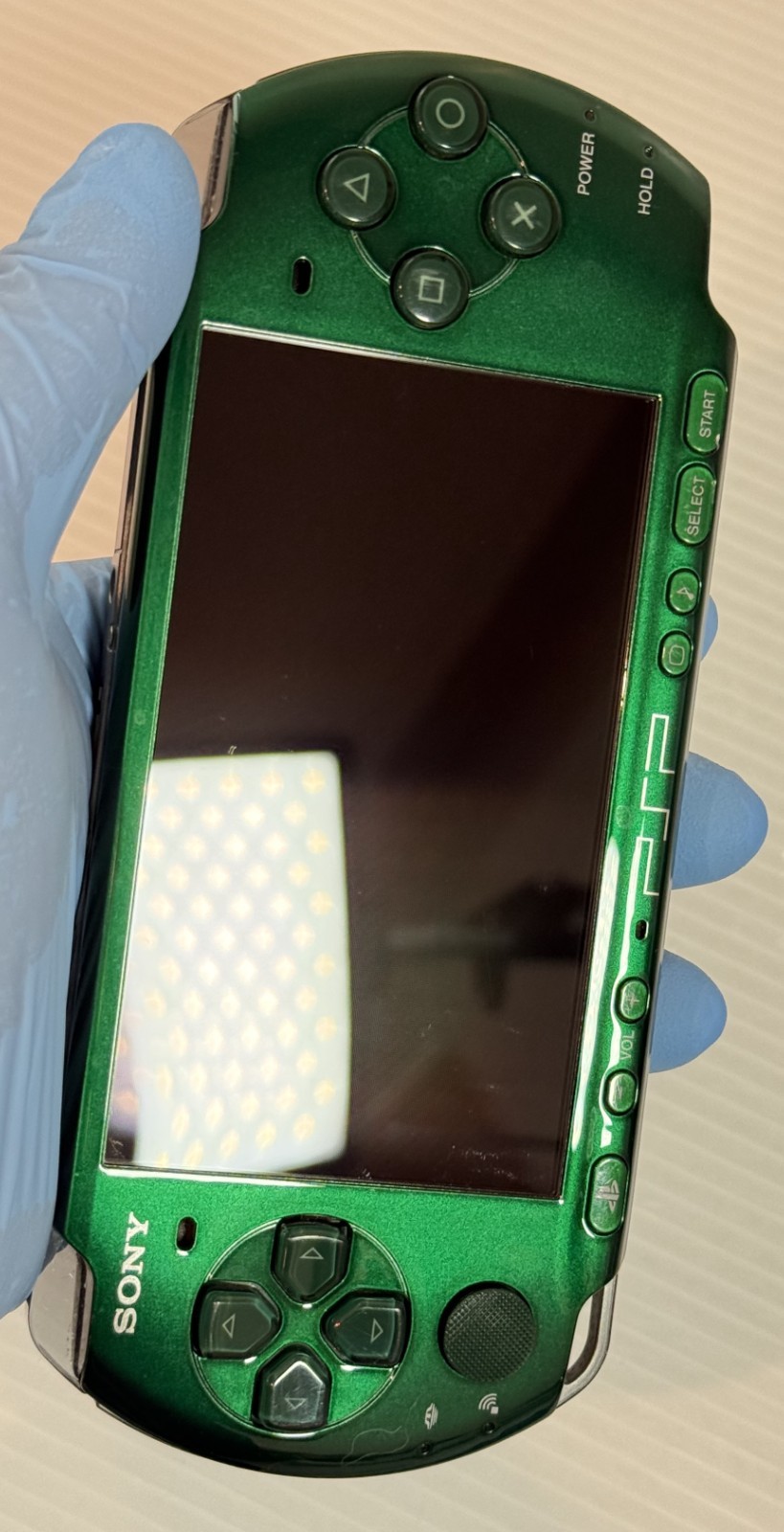Sony PSP-3000 PSP 3000 Console Green Rare Color Region free – Excellent