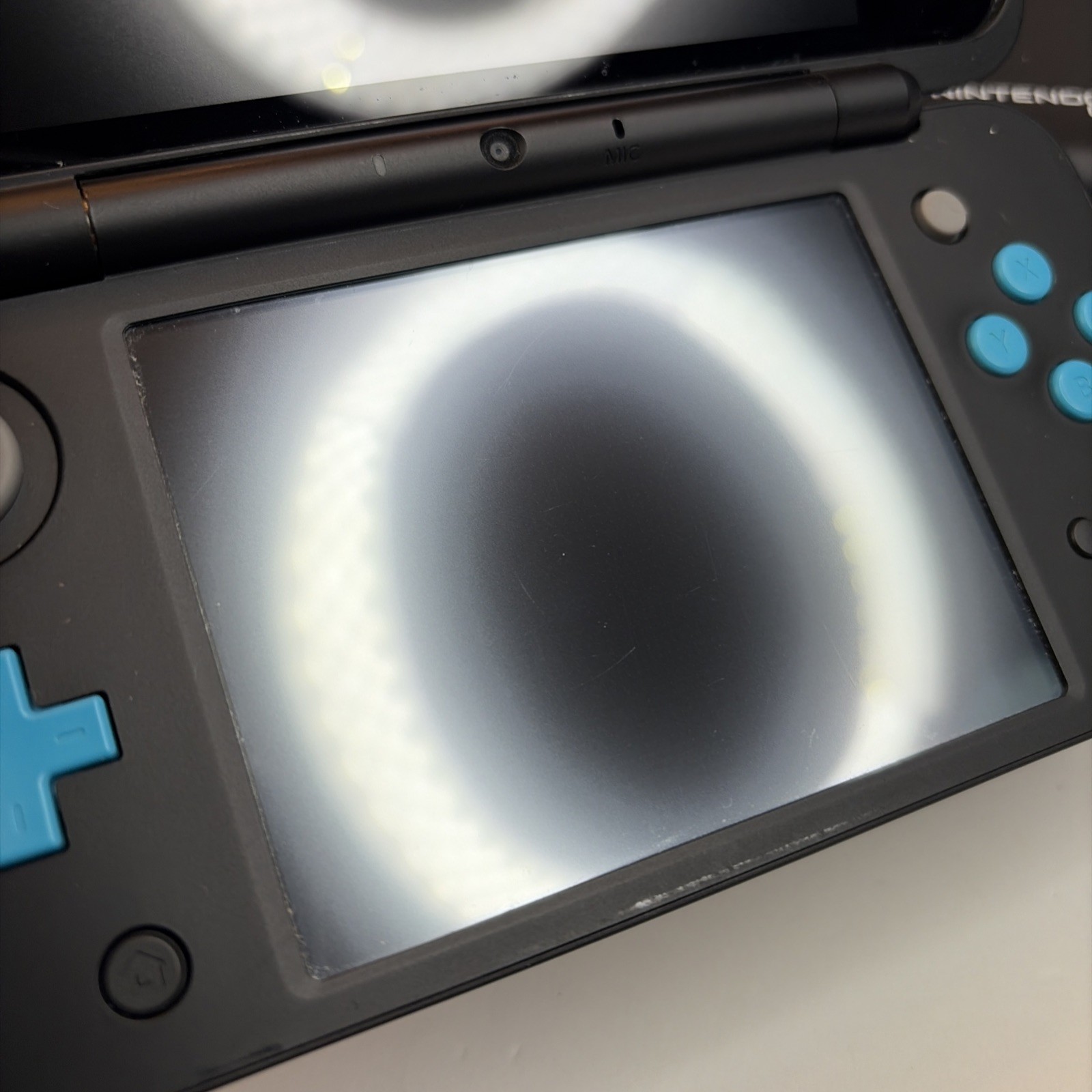 Nintendo 2DS XL Console – Black/Turquoise W Charger Case Stylus US Model