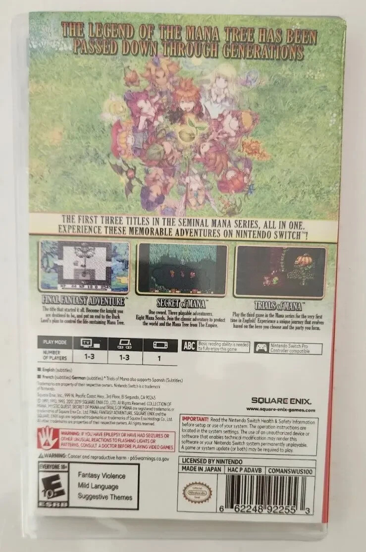 Collection of Mana Switch Brand New Game Special [2019 RPG]