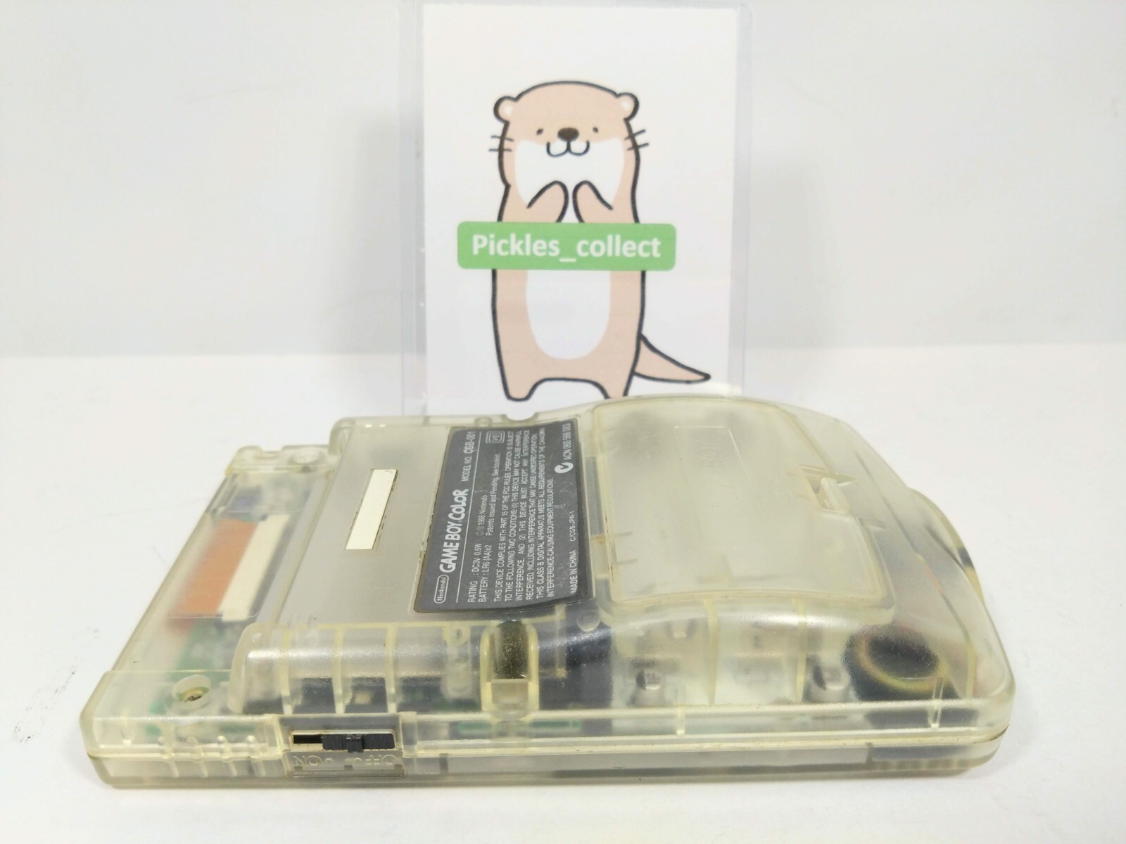 Nintendo CGB-001 Game Boy Color Clear Console only Tested GB GBC 0327H