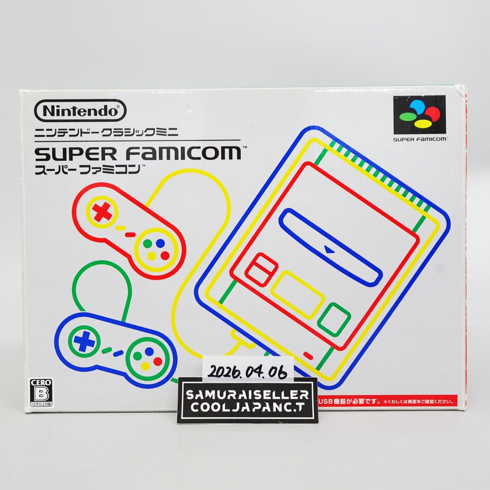Nintendo Classic Mini Super Famicom Gray console SNES SFC Used Tested Boxed Used